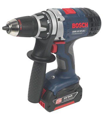 Bosch Robust 18V 3Ah Li-Ion Cordless Drill Driver 2 Batteries Gsr18Ve2-Li Price Comparisons | Compare The Build