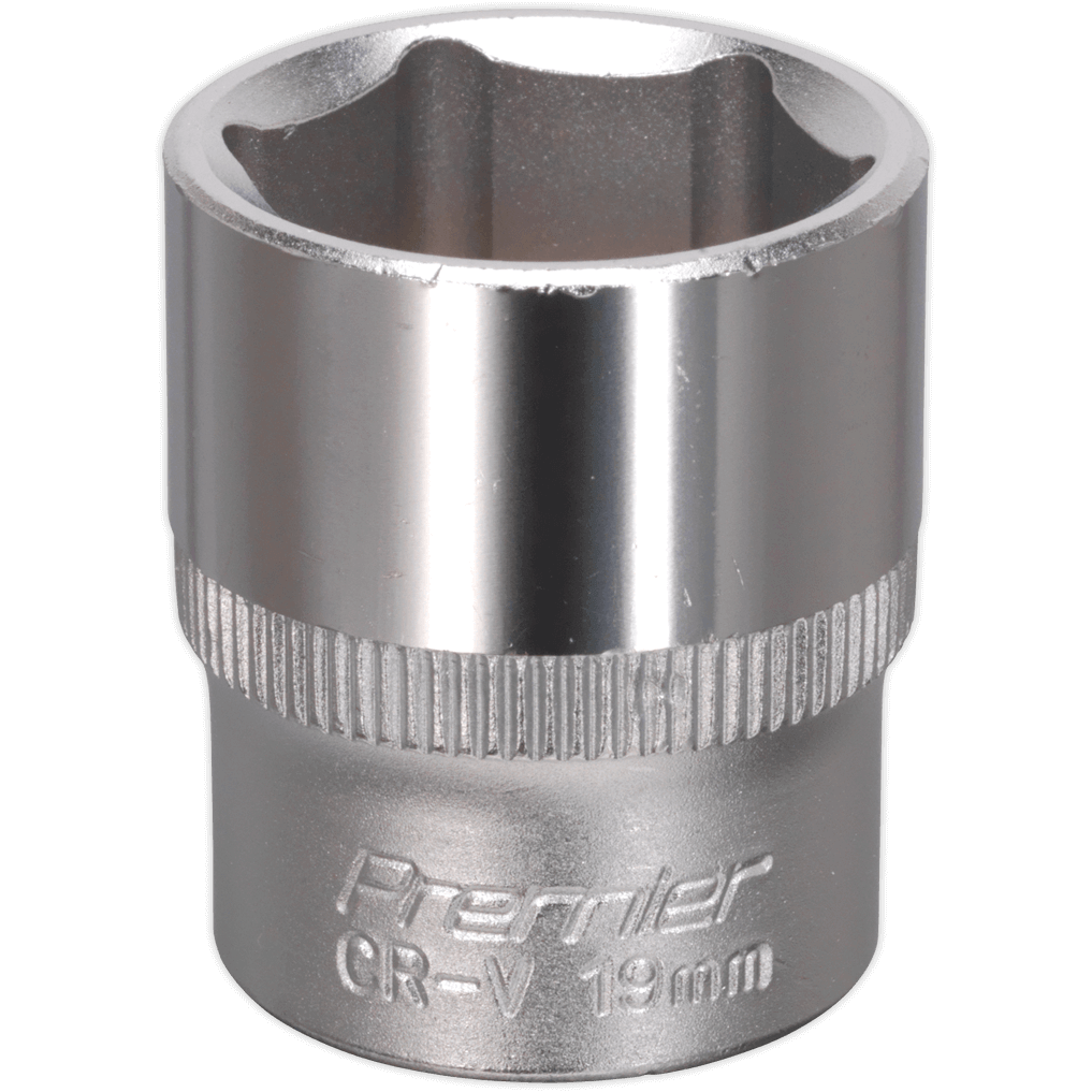 Sealey 3/8" Drive Hexagon WallDrive Socket Metric 3/8" 19mm | Compare The Build