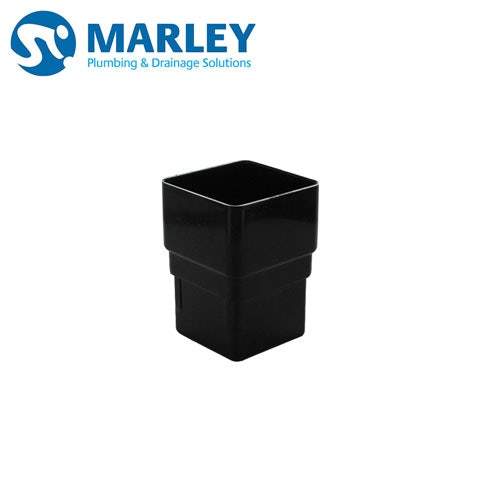 Marley Square 65mm Plain Socket - Black Plastic RLE11B Price Comparisons | Compare The Build