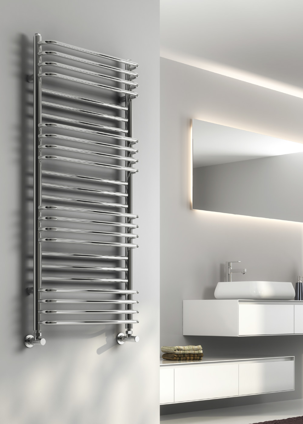 Reina Marco Designer Rail, Chrome, 800x500mm | Compare The Build