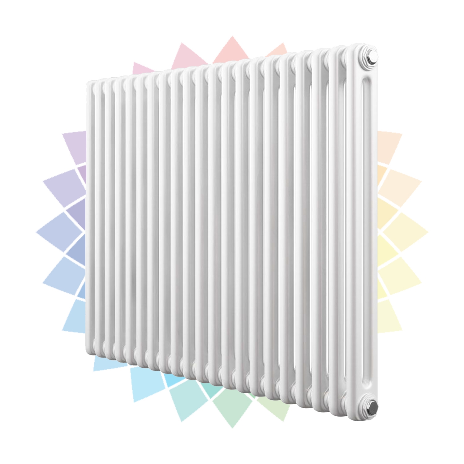 Apollo Roma 2 Column Horizontal Radiator, Custom Colour, 750mm x 491mm Price Comparisons | Compare The Build