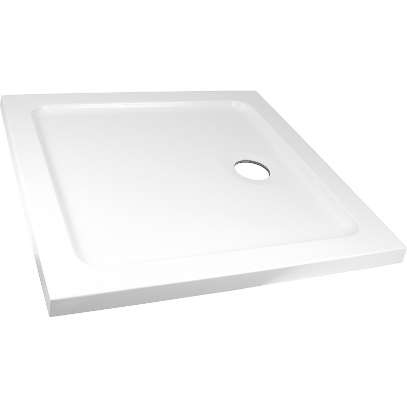 Resinlite Low Profile Shower Tray 1000 x 800mm in White Polymer Resin | Compare The Build