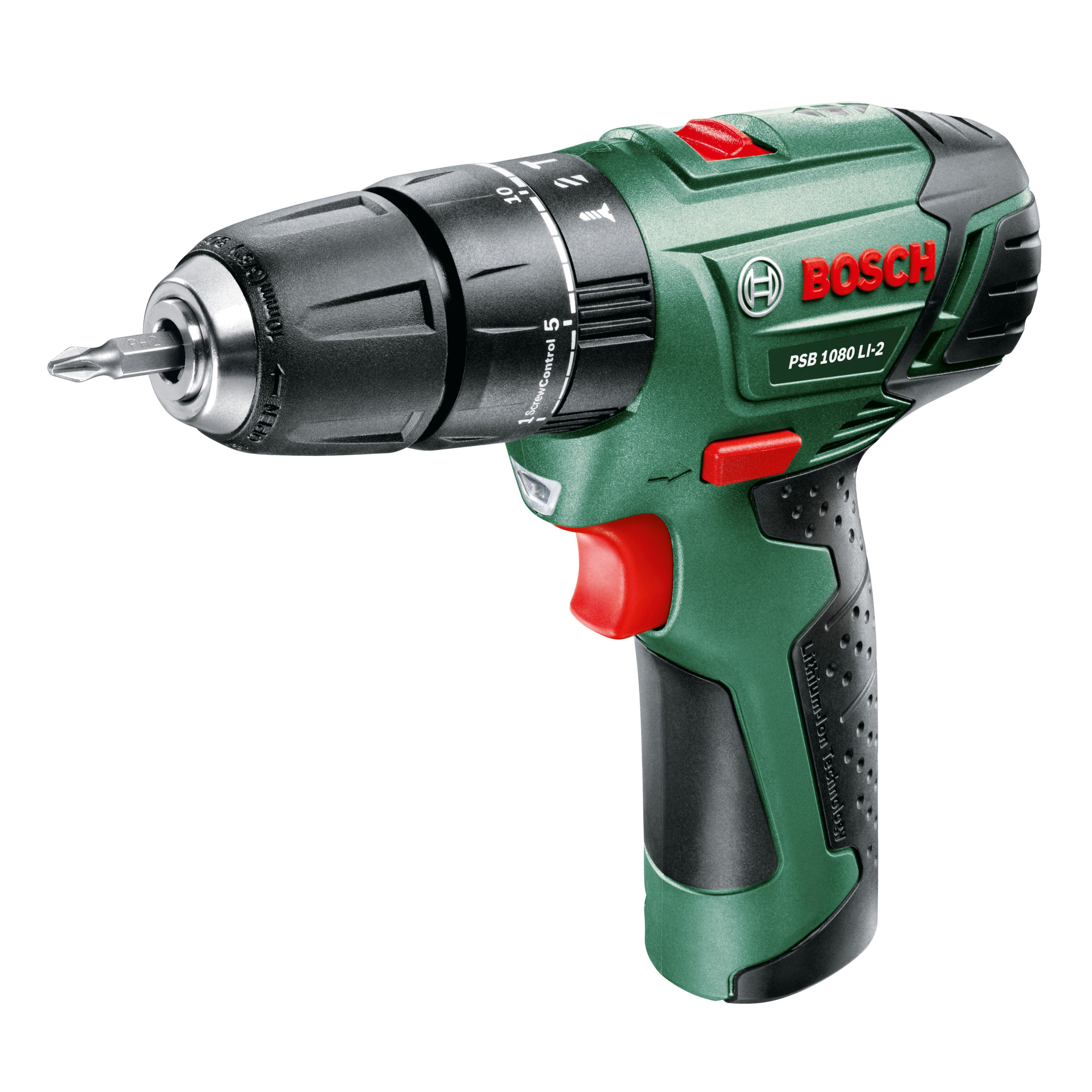 Bosch Cordless 10.8V 1.5Ah Li-Ion Hammer Drill 1 Battery Psb1080Li-2 | Compare The Build