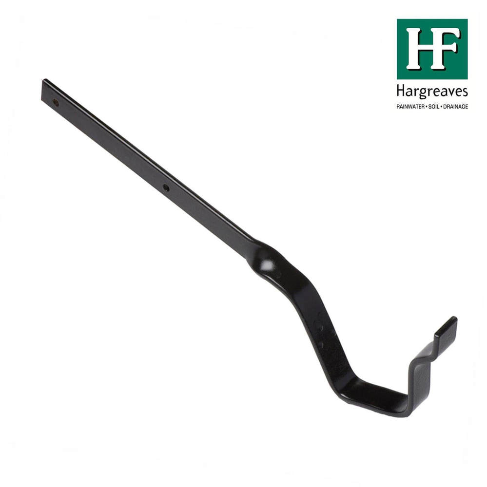 Cast Iron Moulded Ogee Gutter Side Rafter Bracket - 125mm Galvanised Black Painted Price Comparisons | Compare The Build