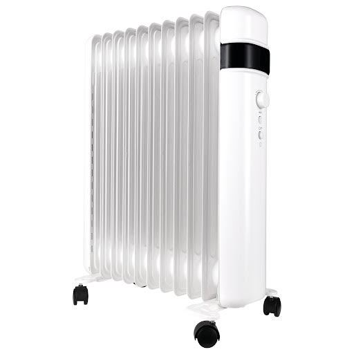 TCP Smart WiFi Portable Free-Standing Oil 11 Finned Electric Radiator 2500W - White Price Comparisons | Compare The Build