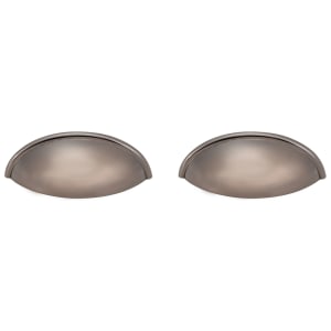 Cup Cabinet Handle Black Nickel 80mm - Pack of 2 Price Comparisons | Compare The Build