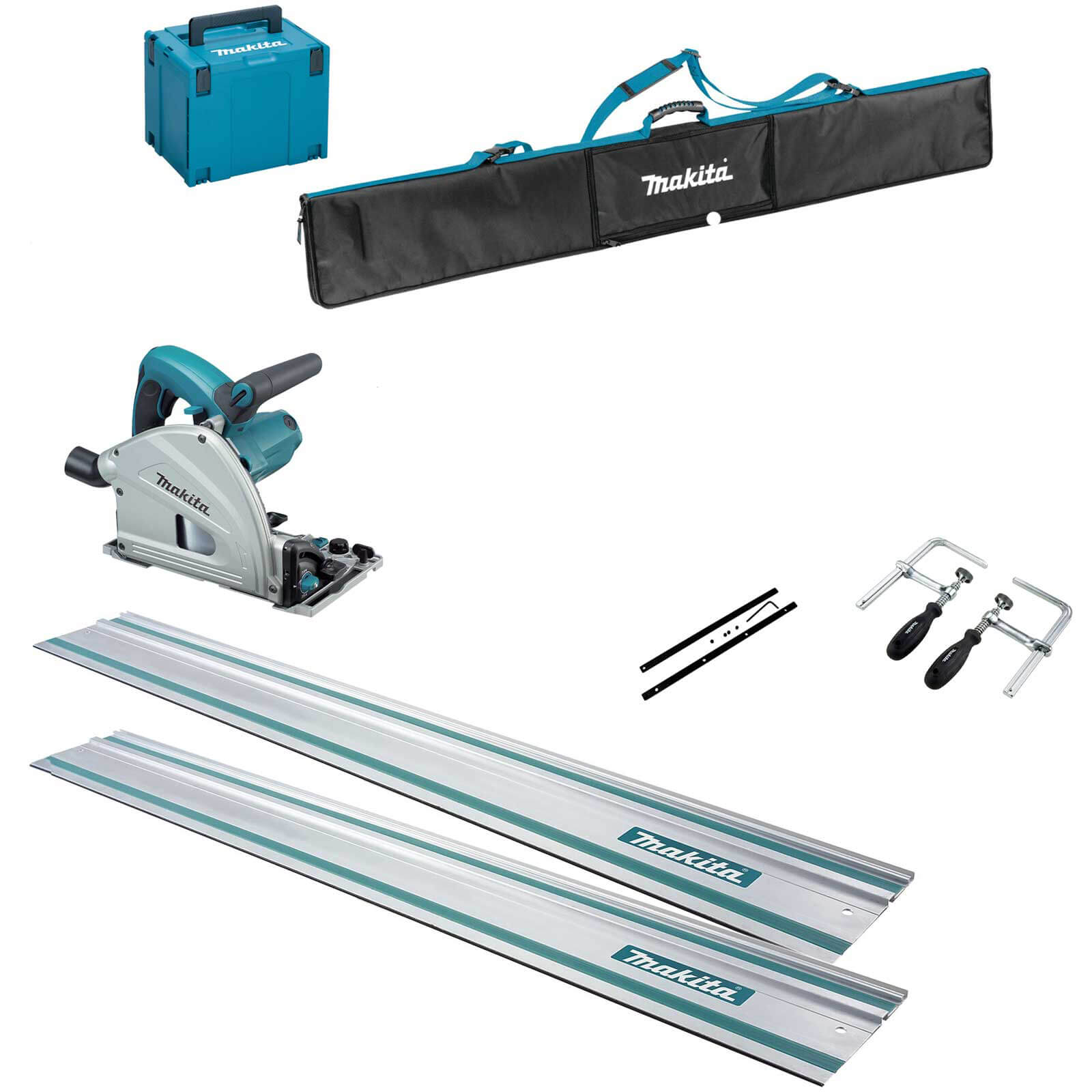 Makita SP6000K6 Plunge Cut Circular Saw and Guide Rail Accessory 6 Piece Set 110v Price Comparisons | Compare The Build