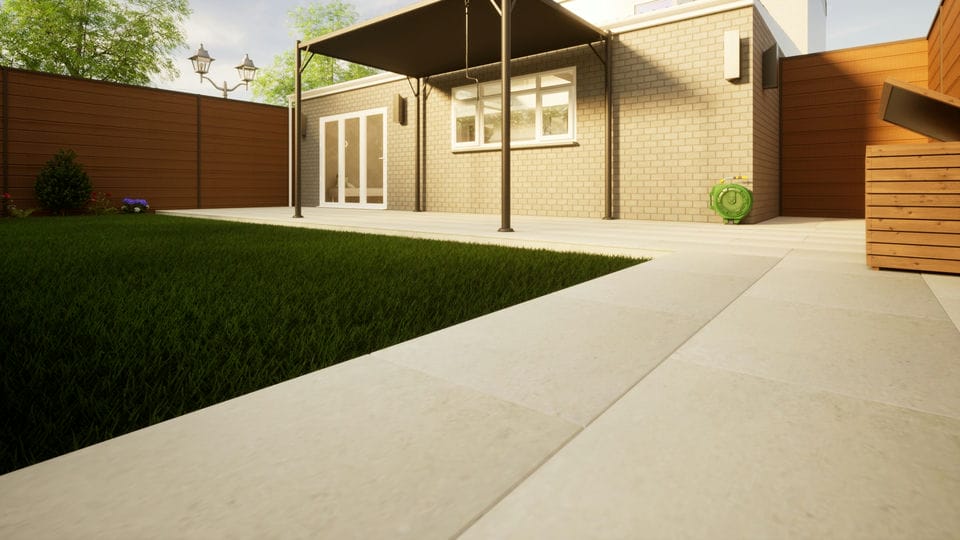 Porcelain Paving - 900mm x 600mm x 20mm Light Grey Price Comparisons | Compare The Build