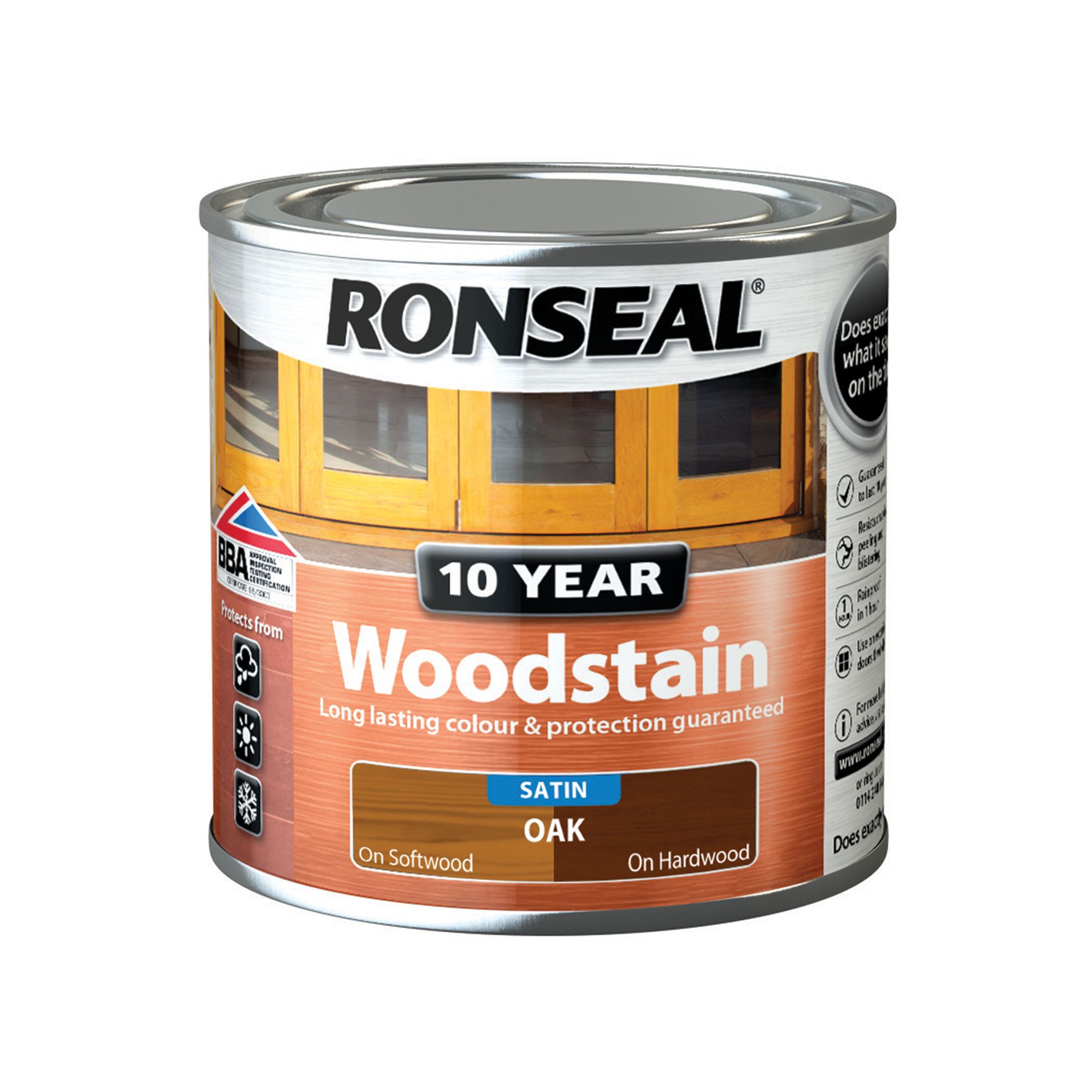 Ronseal Oak Satin Wood Stain, 250Ml | Compare The Build