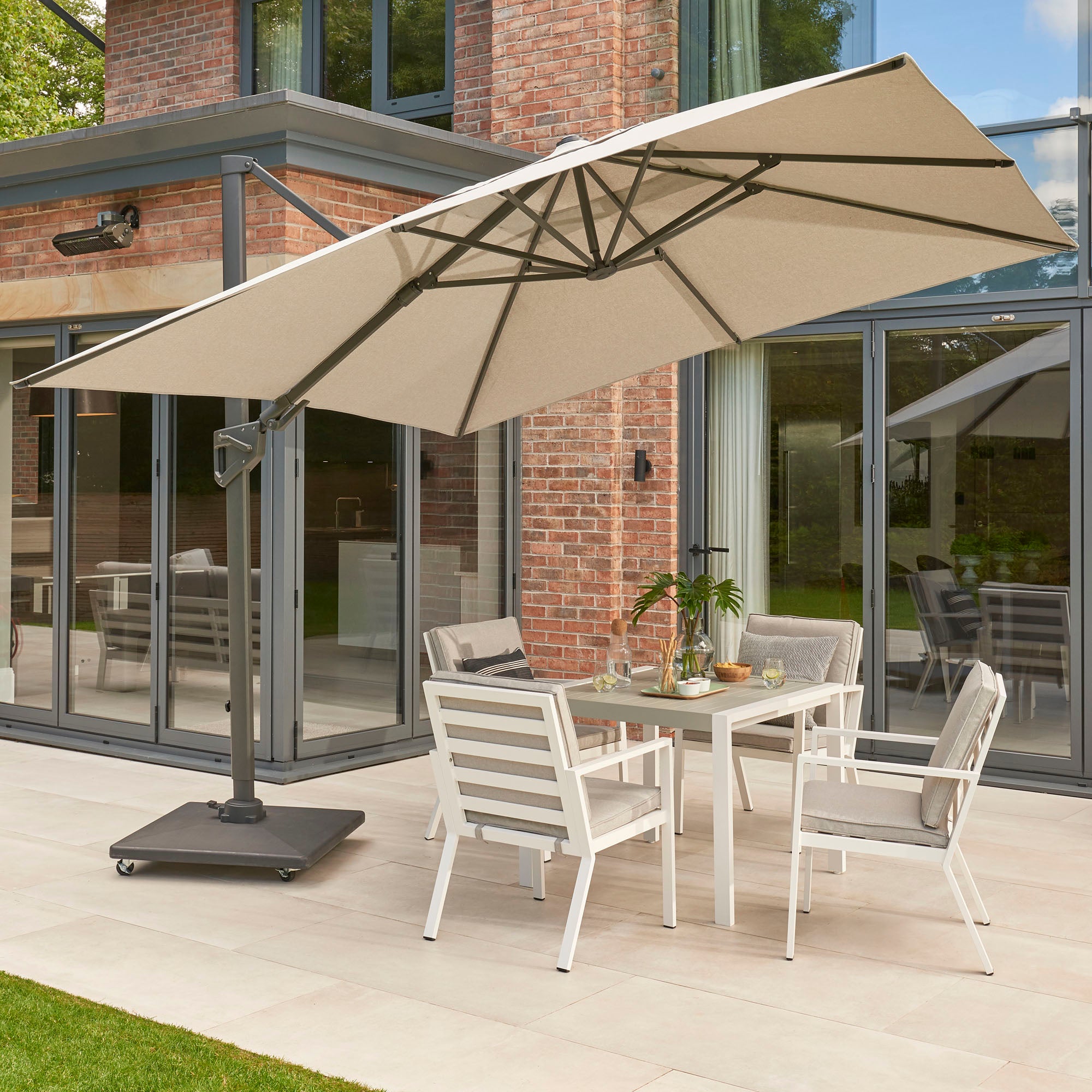 3m Royce Ambassador Smoke Grey Tilt Parasol Grey Price Comparisons | Compare The Build