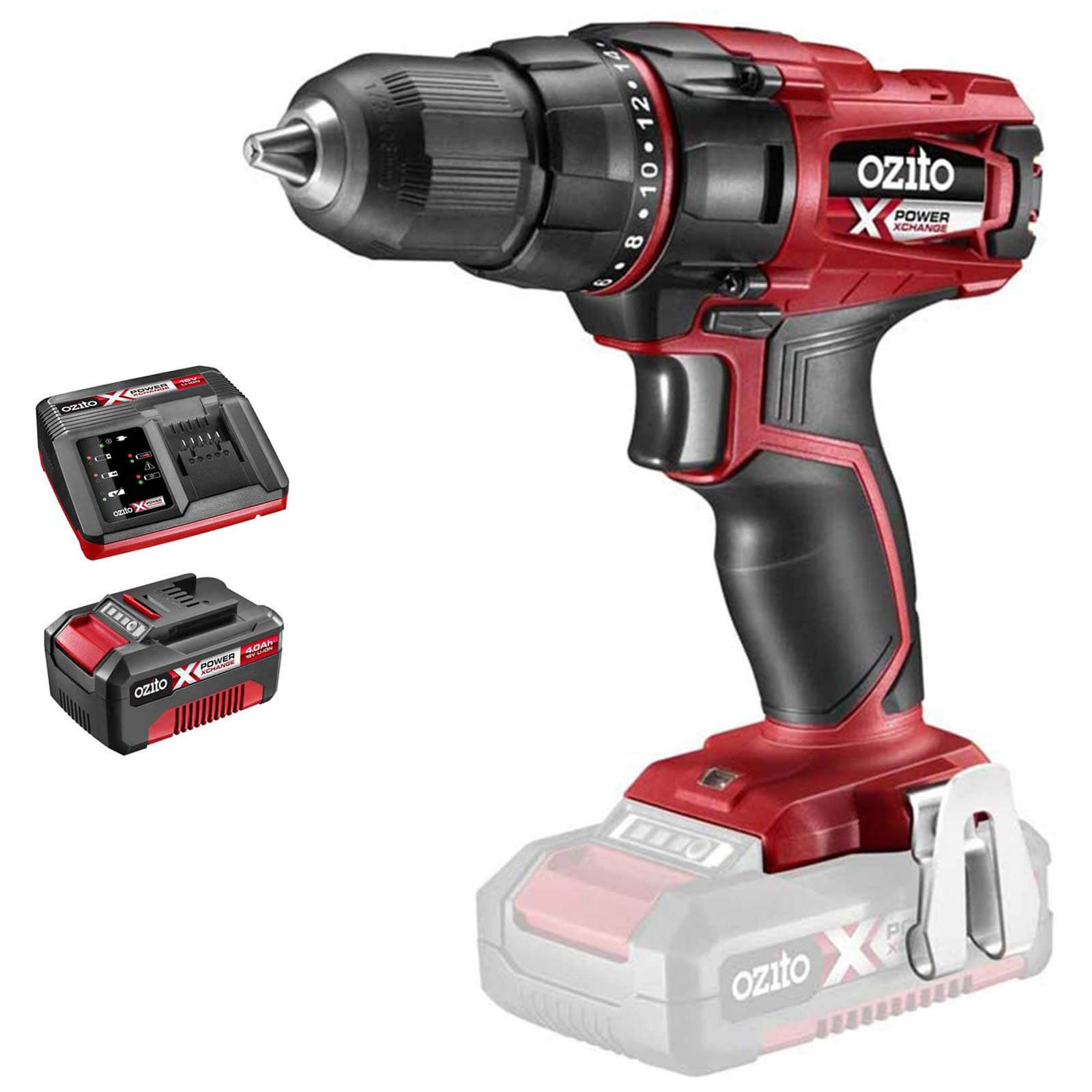 Ozito PXDD 18v Cordless Drill Driver 1 x 4ah Li-ion Charger No Case Price Comparisons | Compare The Build