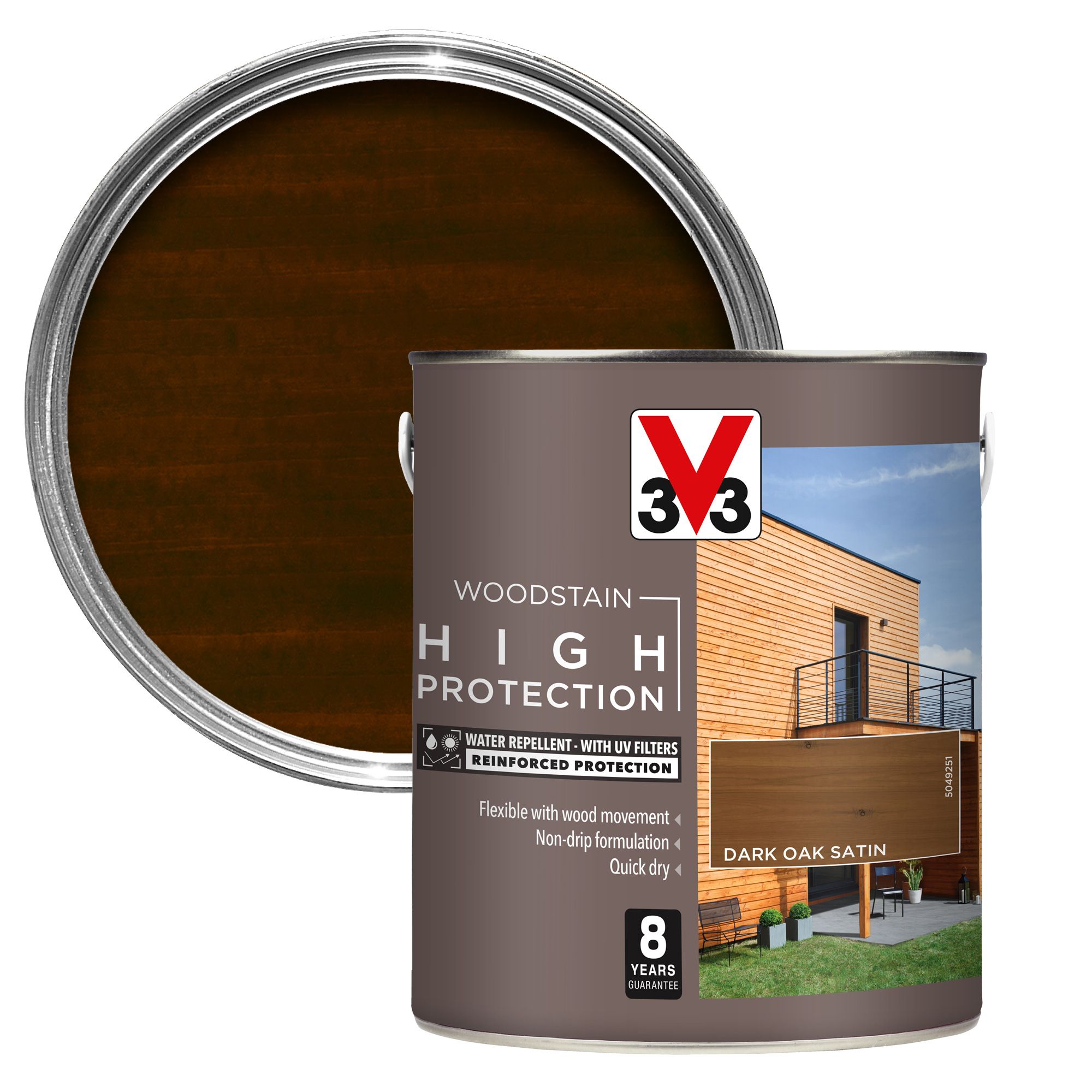 V33 High Protection Dark Oak Mid Sheen Wood Stain, 2.5L Price Comparisons | Compare The Build