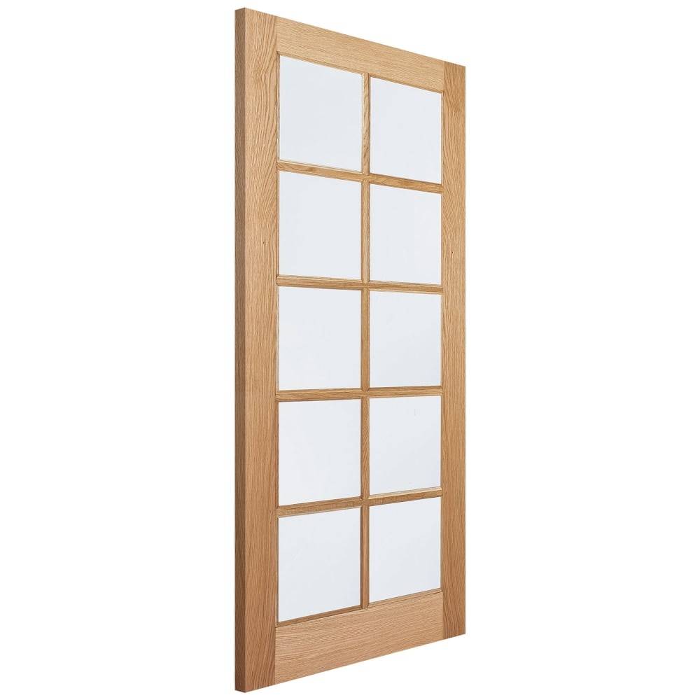 LPD Internal Oak SA Unfinished 10L Clear Glass Door 1981mm x 838mm x 35mm (78" x 33") Price Comparisons | Compare The Build