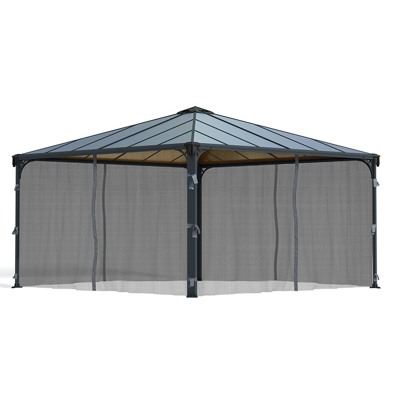 Palram Canopia Palermo 4300 Gazebo Netting Price Comparisons | Compare The Build