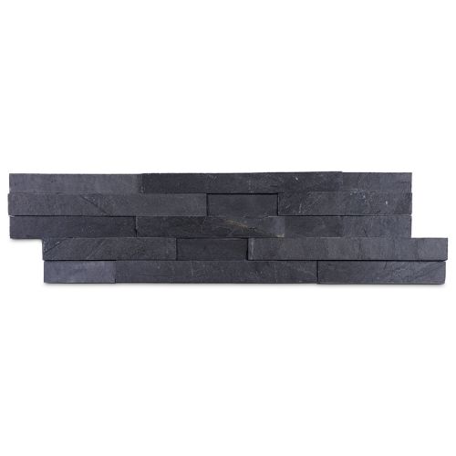 Stone Cladding Panel - 600mm x 150mm x 15mm Black Slate Price Comparisons | Compare The Build