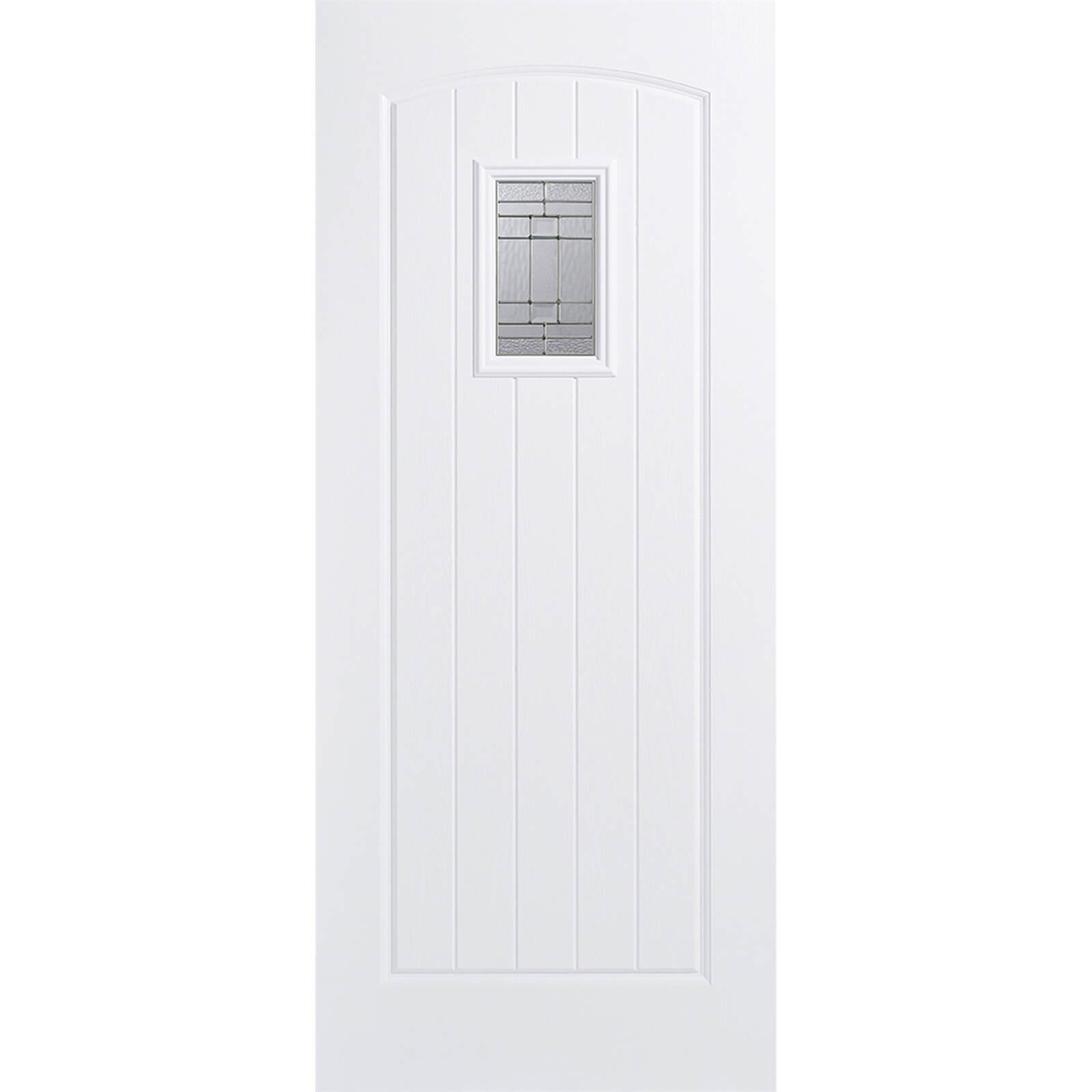 Cottage External Glazed White GRP 1 Lite Door - 813 x 2032mm Price Comparisons | Compare The Build