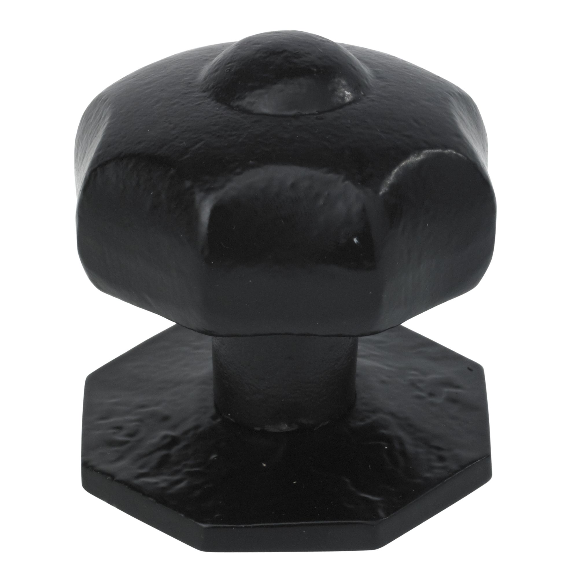 The House Nameplate Company Black Iron Effect Iron Octagonal External Door Knob (Dia)70mm Price Comparisons | Compare The Build