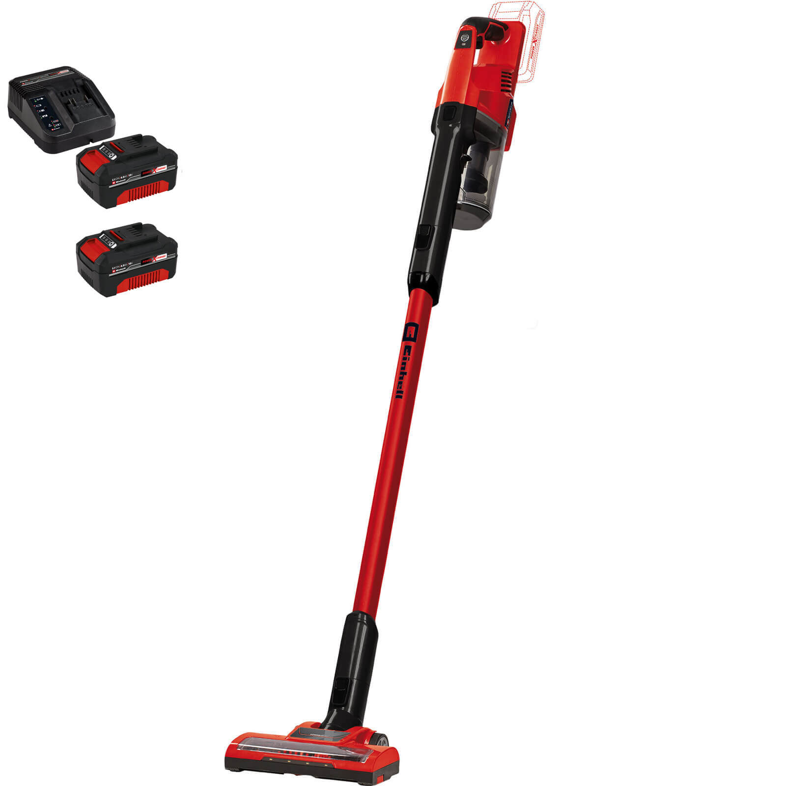 Einhell TE-SV 18 Li 18v Cordless Stick Vacuum Cleaner 2 x 4ah Li-ion Charger Price Comparisons | Compare The Build