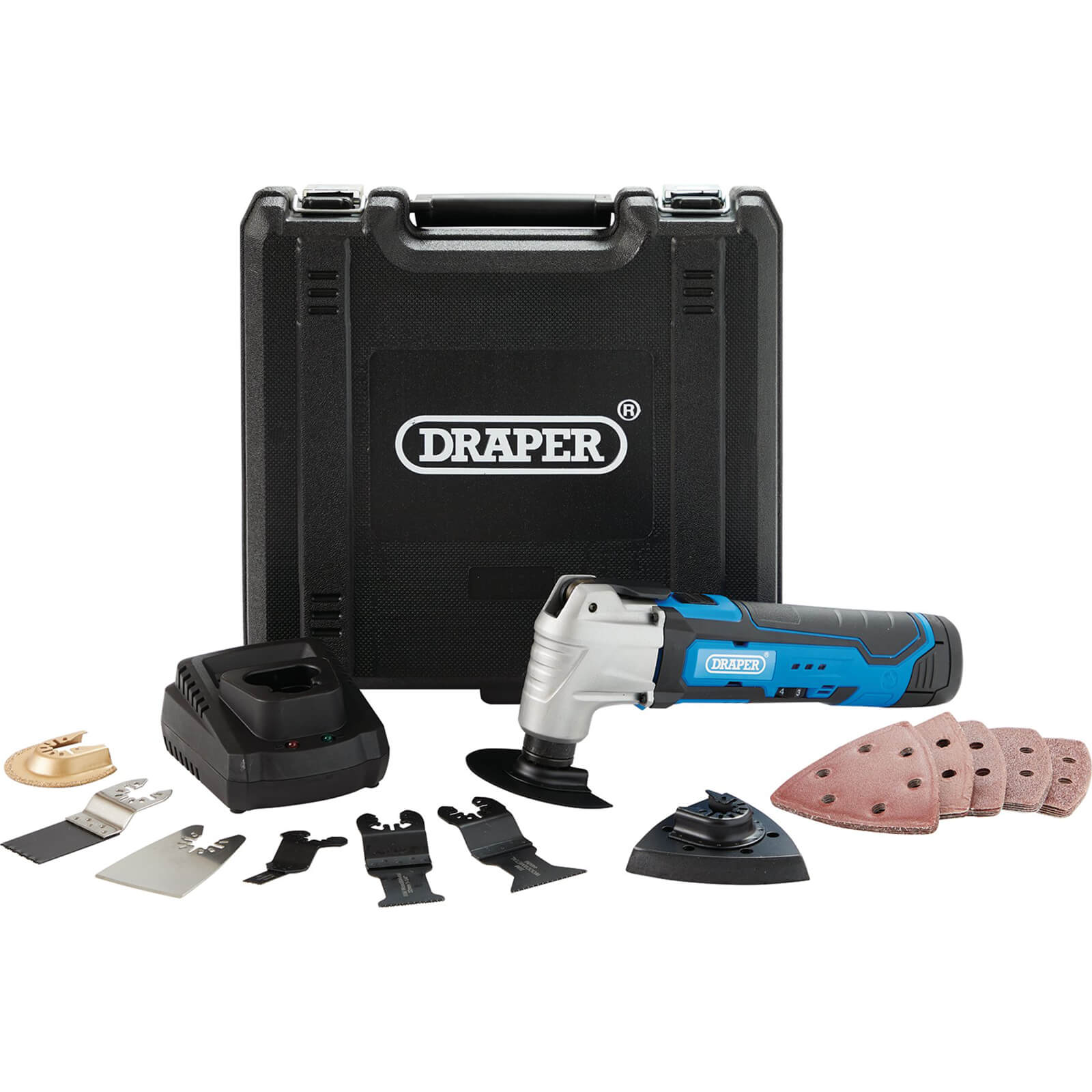 Draper OMT-33-12D 12v Cordless Oscillating Multi Tool 1 x 1.5ah Li-ion Charger Case Price Comparisons | Compare The Build