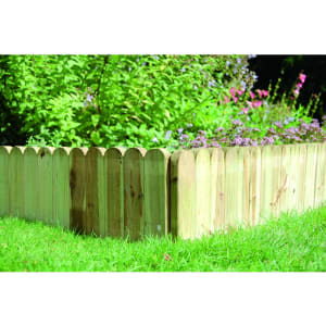 Forest Garden Dome Top Timber Border Edging - 230 X 1000 Mm Price Comparisons | Compare The Build