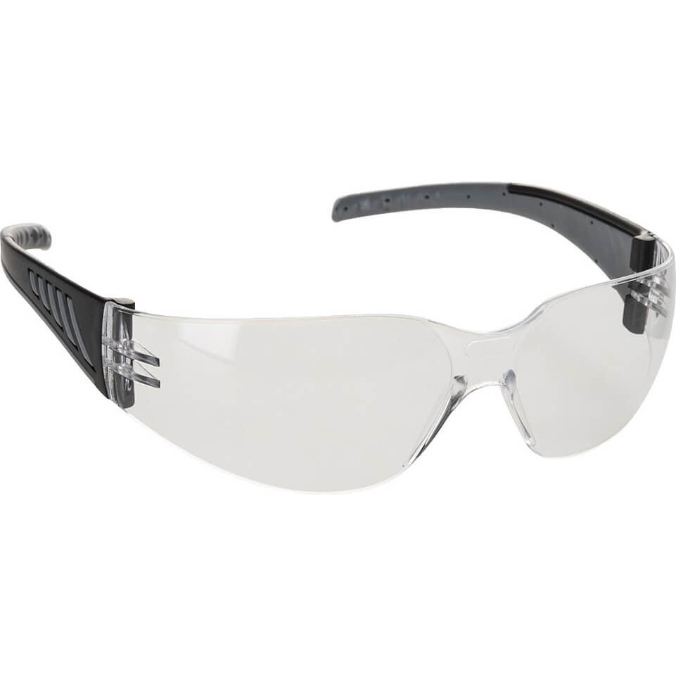 Portwest Wrap Around Pro Safety Glasses Black Clear Price Comparisons | Compare The Build