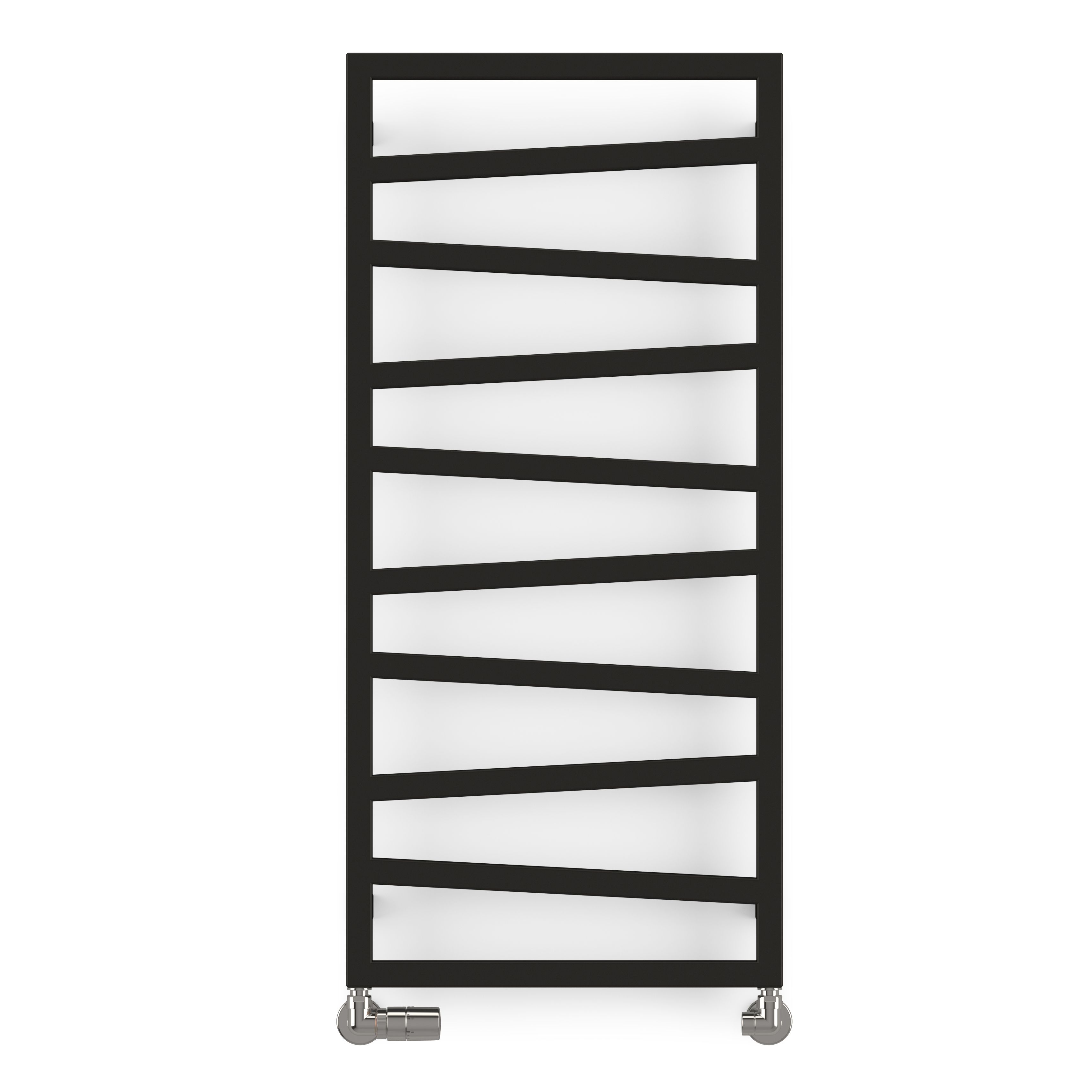 Terma Zig-Zag Black Flat Towel Warmer (W)500mm X (H)1070mm Price Comparisons | Compare The Build