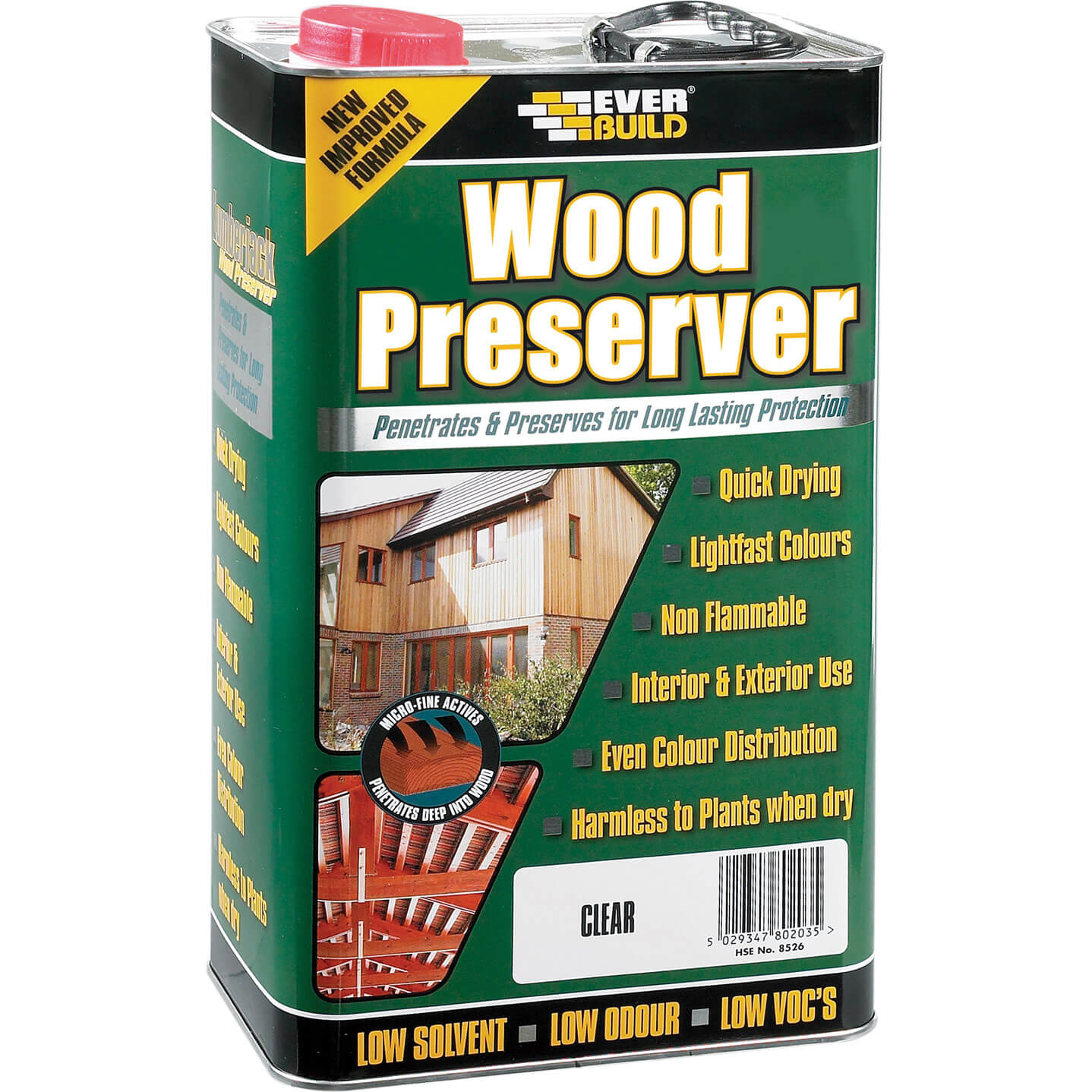 Everbuild Lumberjack Wood Preserver Fir Green 5l Price Comparisons | Compare The Build