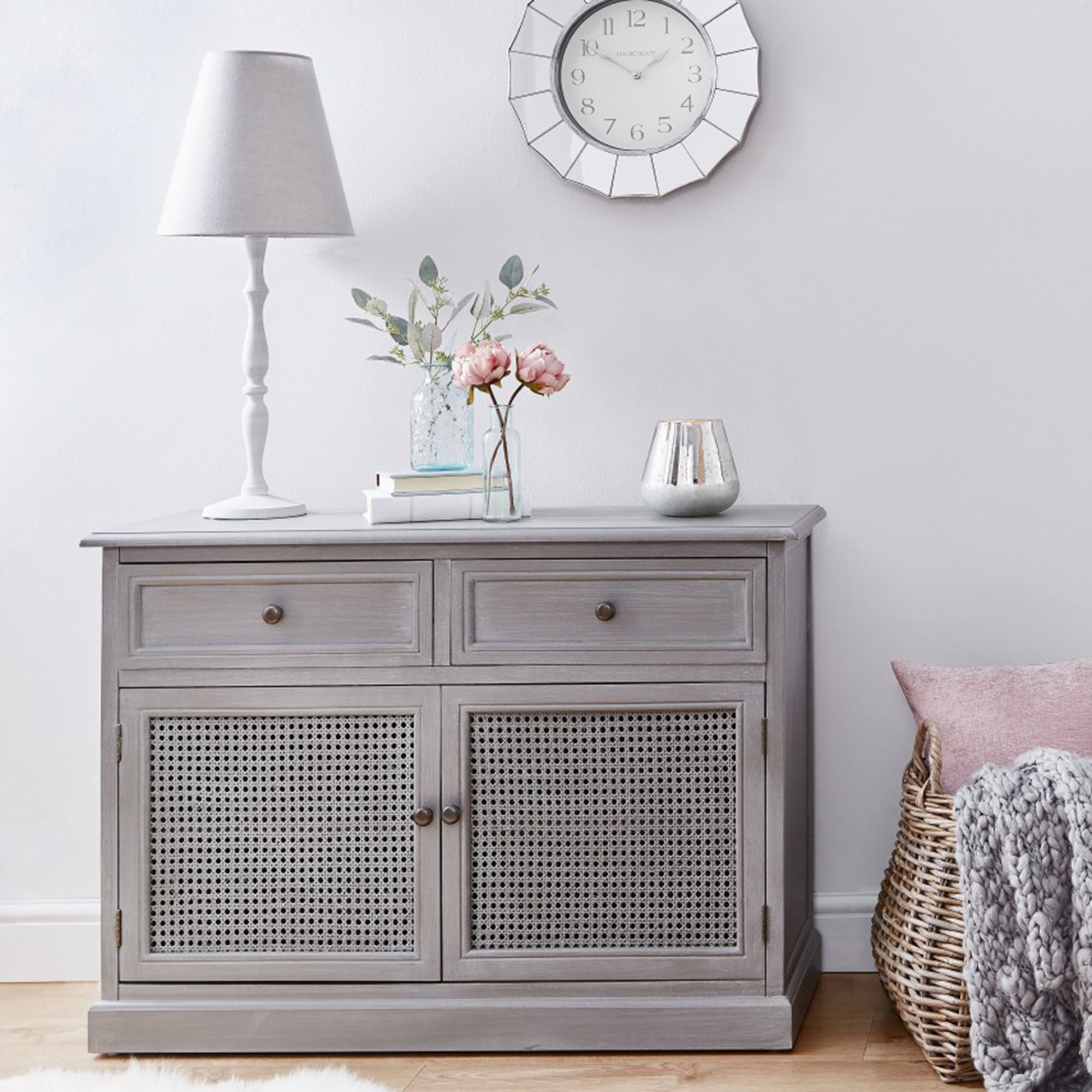 Lucy Cane Grey Small Sideboard Grey Price Comparisons | Compare The Build
