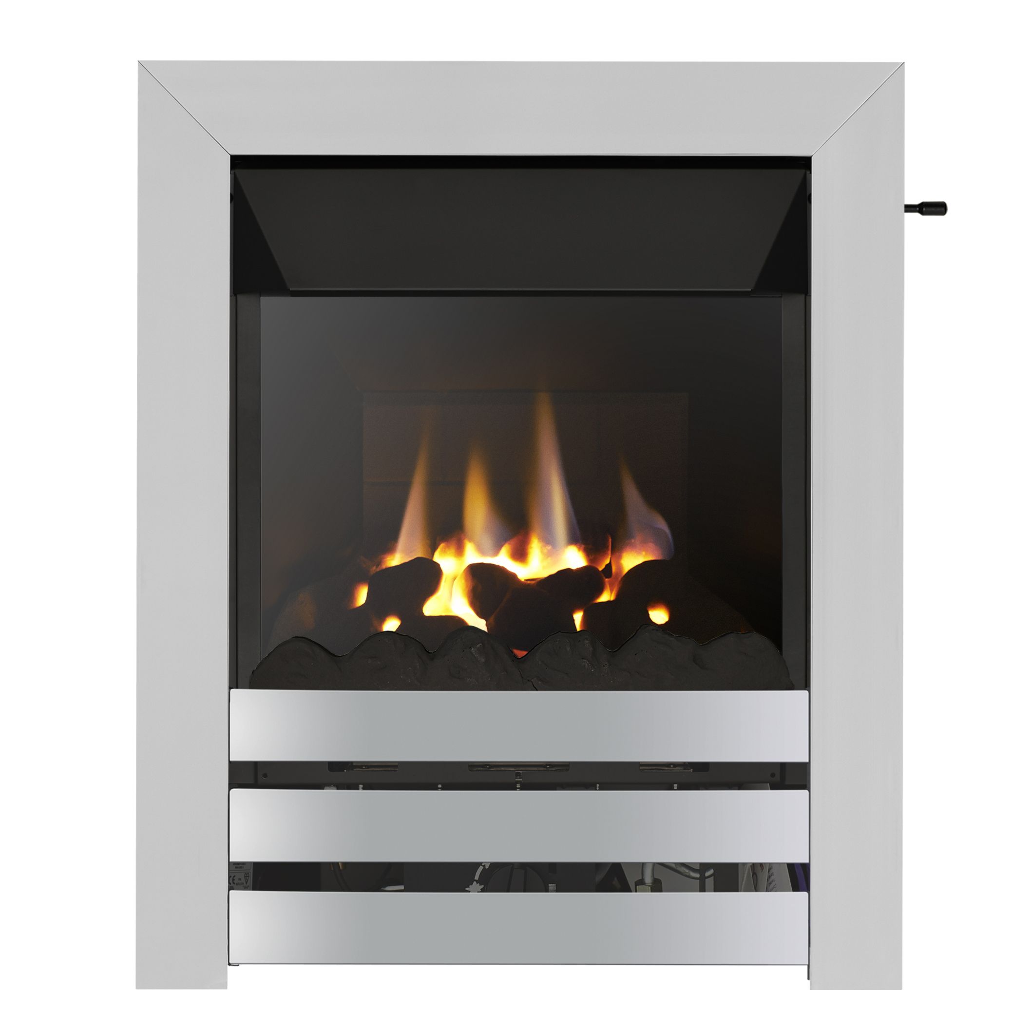 Focal Point Langham High Efficiency Chrome Effect Gas Fire Price Comparisons | Compare The Build