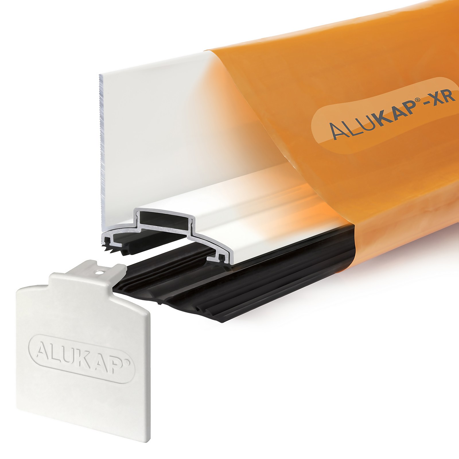 Alukap®-XR 60mm Wall Bar 3.0m  55mm RG Alu E/Cap White Price Comparisons | Compare The Build