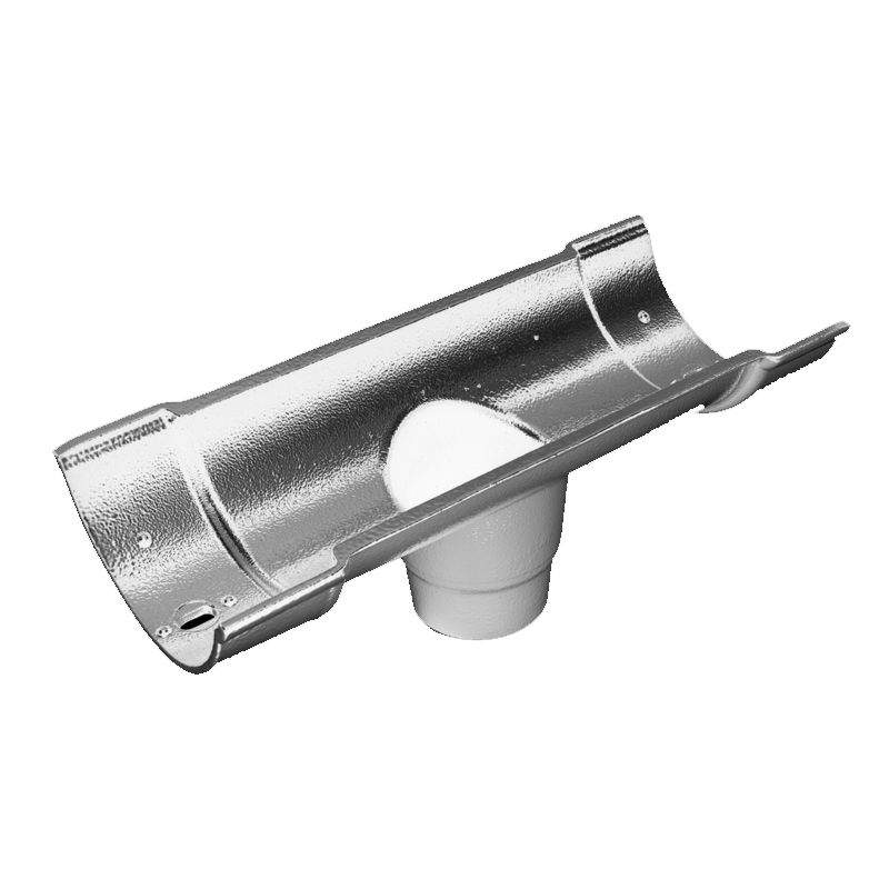 Cast Aluminium Guttering Beaded Half Round 75mm Outlet 125mm - Plain Plain Milled Alumasc BHR6/332 Price Comparisons | Compare The Build