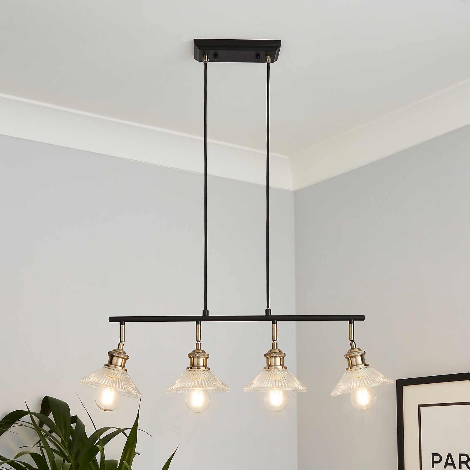 Edale 4 light Diner Bar Pendant Price Comparisons | Compare The Build