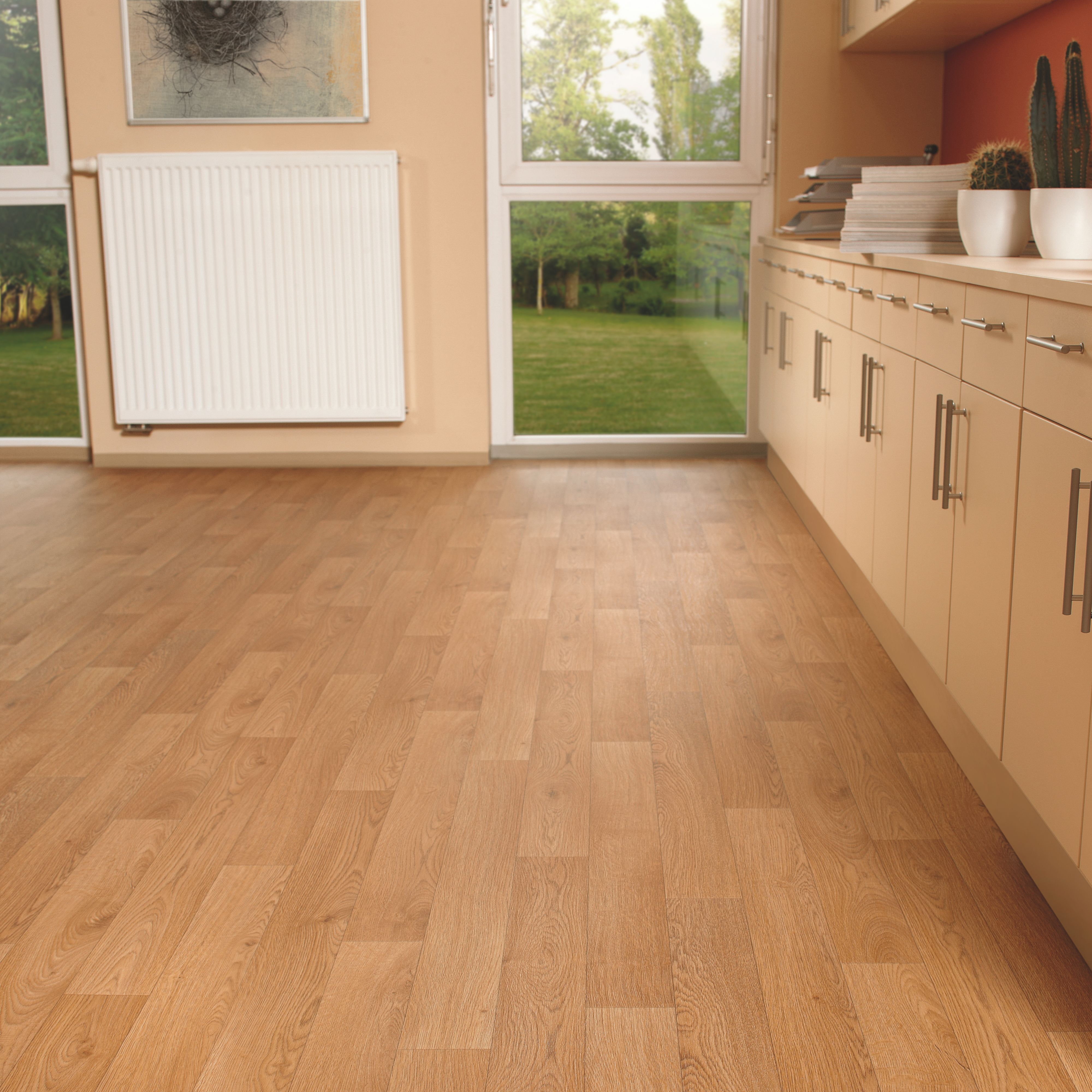 Colours Kade Brown Oak Effect Vinyl Flooring, 6M² Price Comparisons | Compare The Build