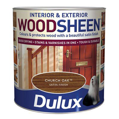 Dulux Church Oak Satin Doors & Window Frames Wood Stain, 750Ml Price Comparisons | Compare The Build