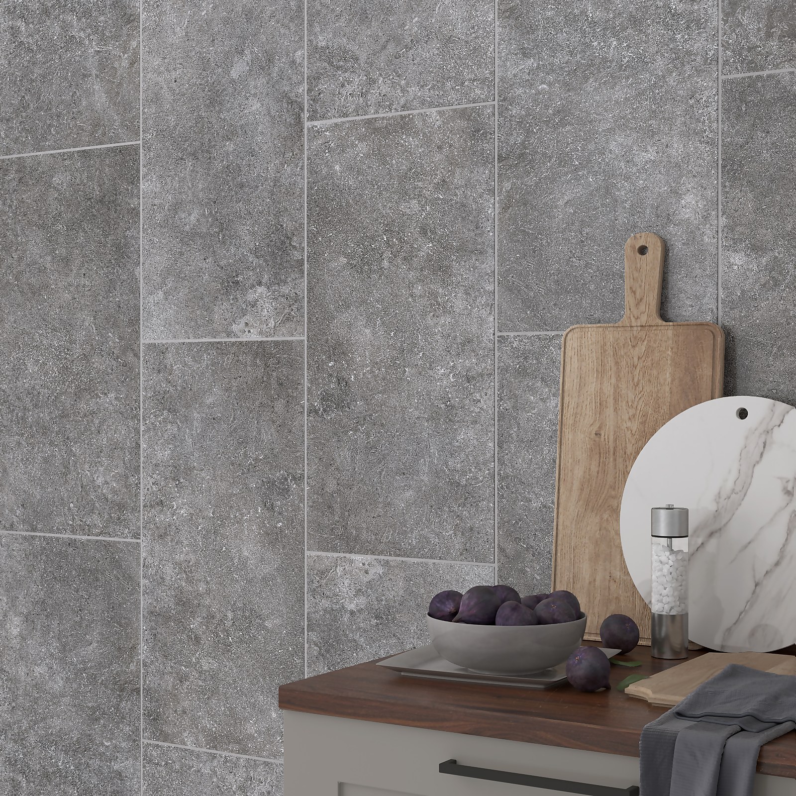 Palio Grey Ceramic Wall & Floor Tile 300 x 600mm Price Comparisons | Compare The Build