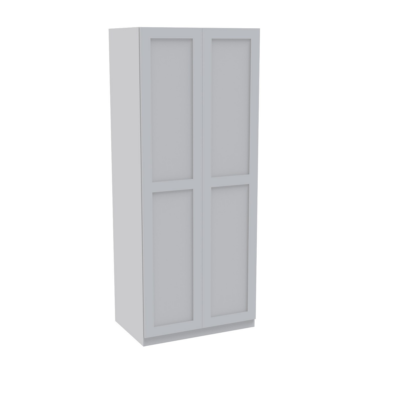 House Beautiful Realm Double Wardrobe, White Carcass - White Shaker Doors (W) 900mm x (H) 2196mm Price Comparisons | Compare The Build