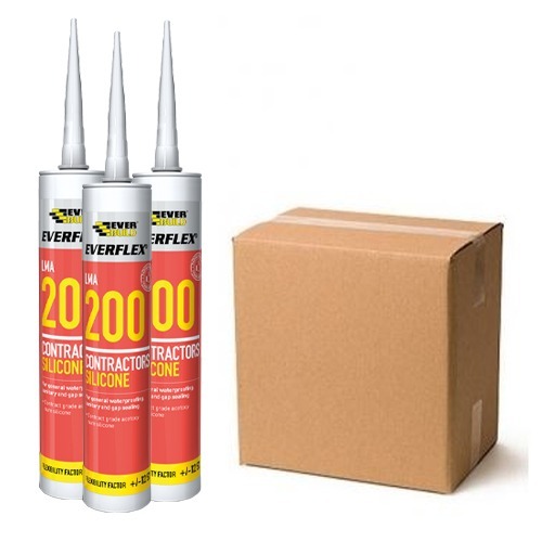 Silicon 200 Contractors Lma - 300ml White - Box of 25 Price Comparisons | Compare The Build