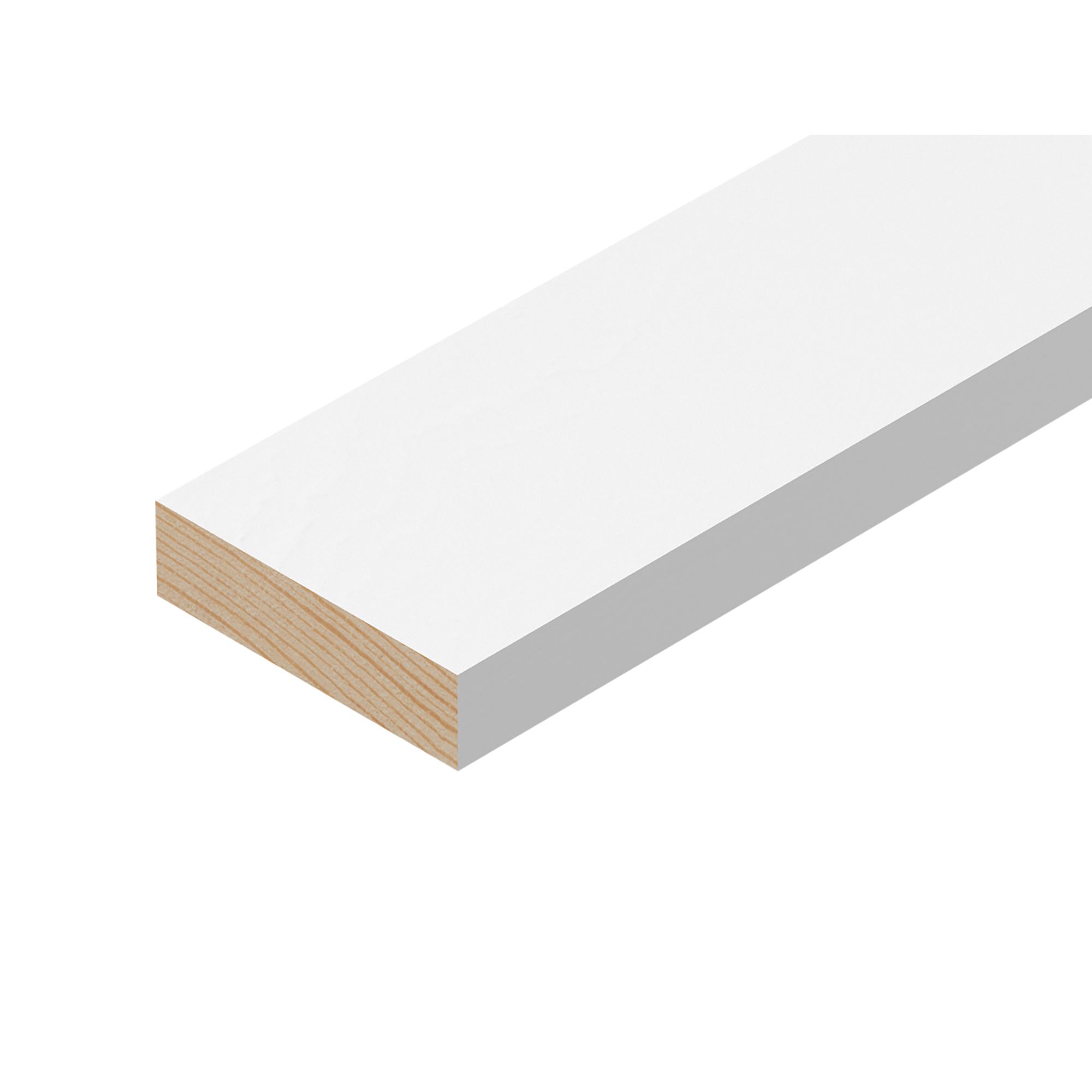 Smooth Primed Square edge Stripwood (L)2.4m (W)44mm (T)12mm Price Comparisons | Compare The Build