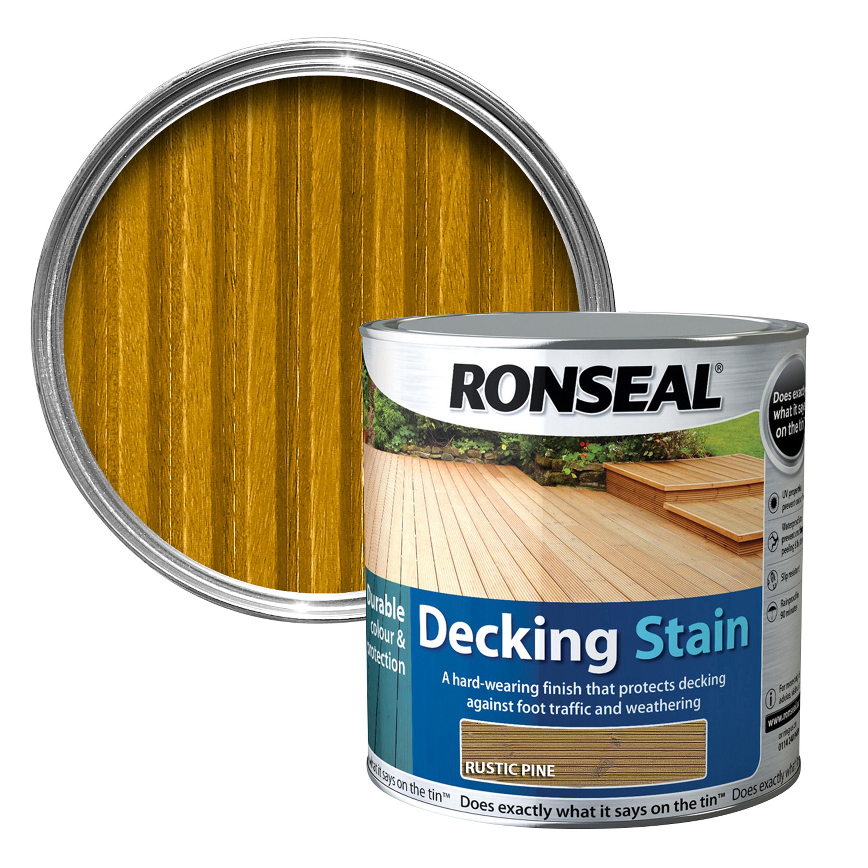 Ronseal Rustic Pine Matt Decking Wood Stain, 2.5L Price Comparisons | Compare The Build