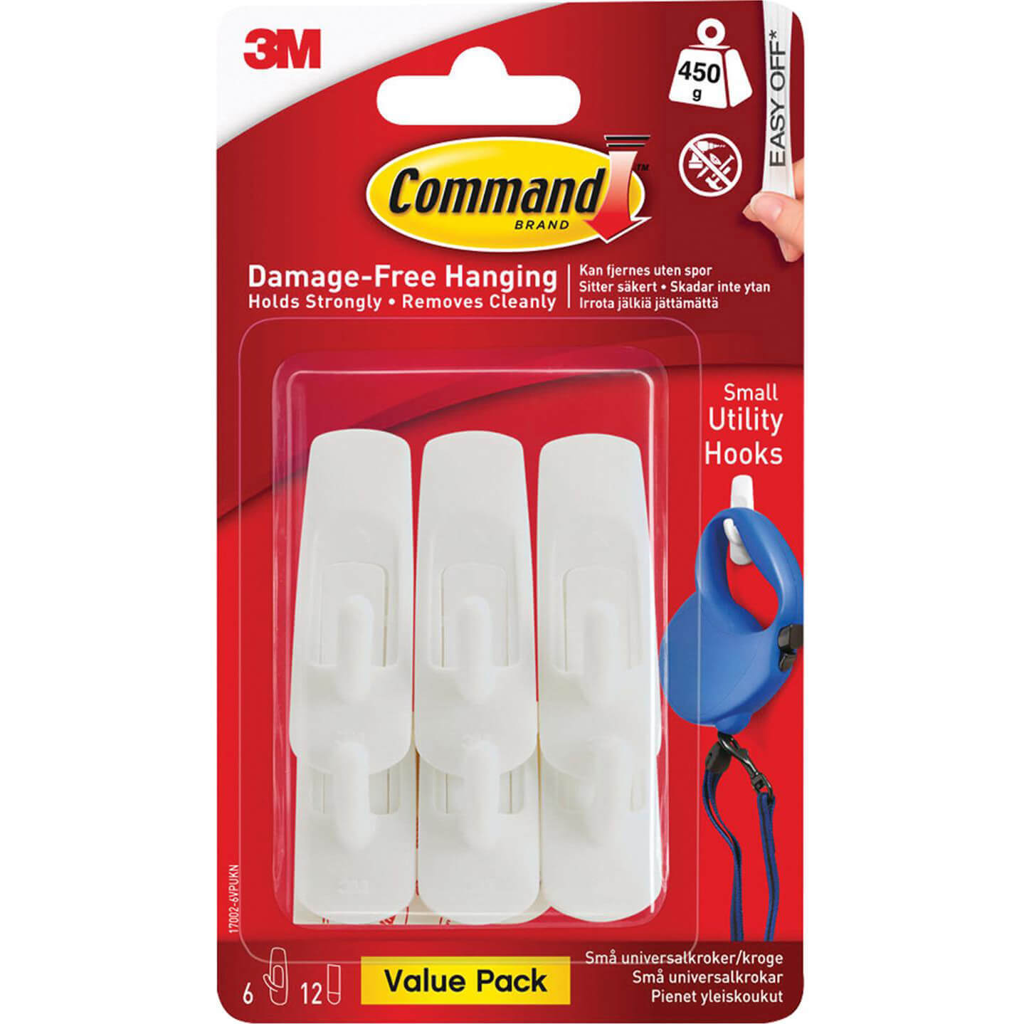 Command Adhesive Strip Utility Hooks White S Pack of 6 Price Comparisons | Compare The Build