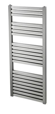 Cooke & Lewis Piro 567W Electric Brushed Steel Towel Warmer (H)1200mm (W)550mm Price Comparisons | Compare The Build