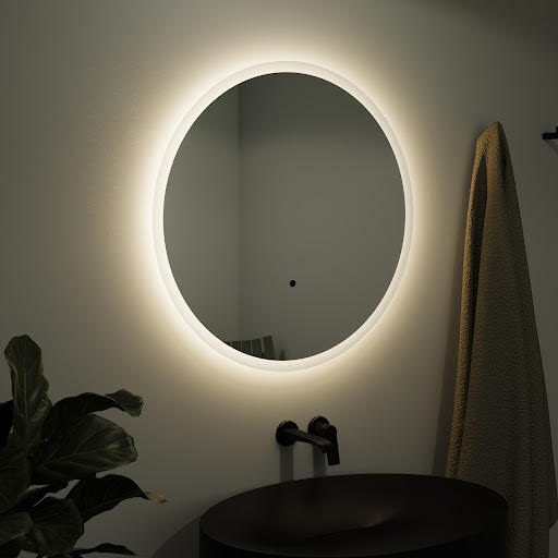 Vasari Large Round Backlit LED Mirror with Demister - 1200 x 1200mm Price Comparisons | Compare The Build