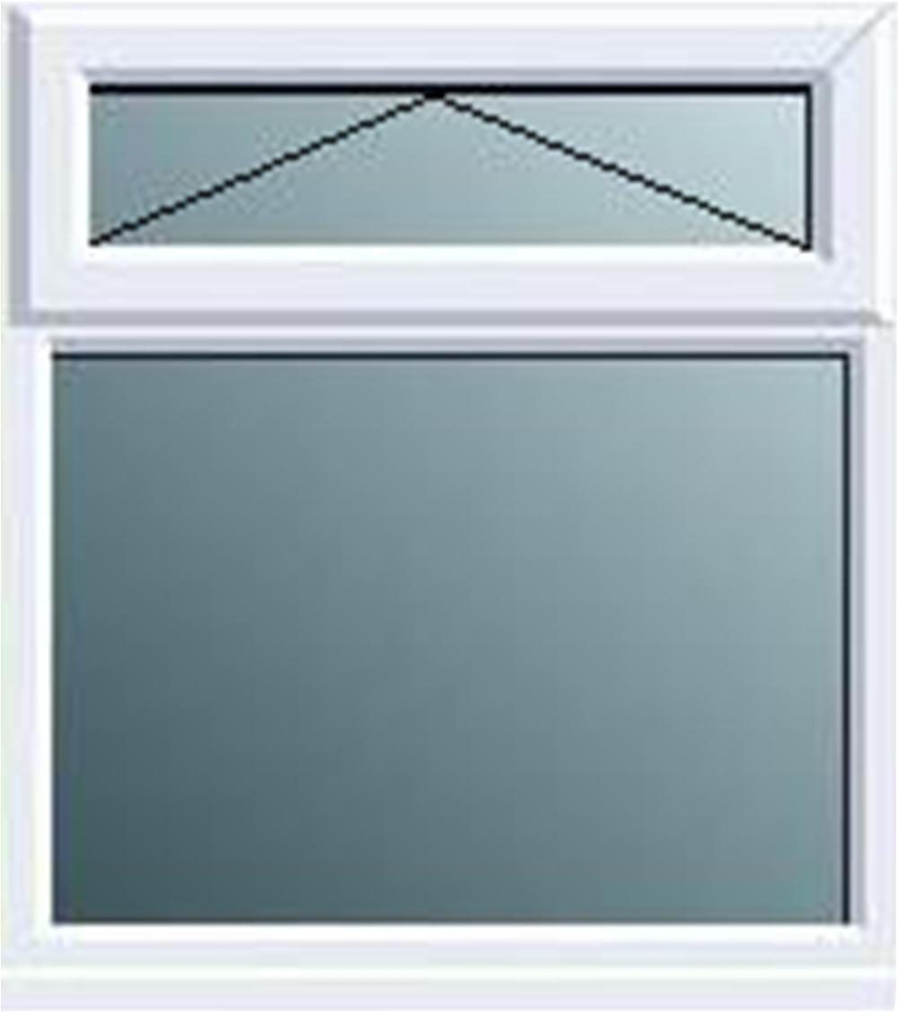 Frame One White Pvcu Top Hung Over Fixed Lite Window (H)1120mm (W)905mm | Compare The Build