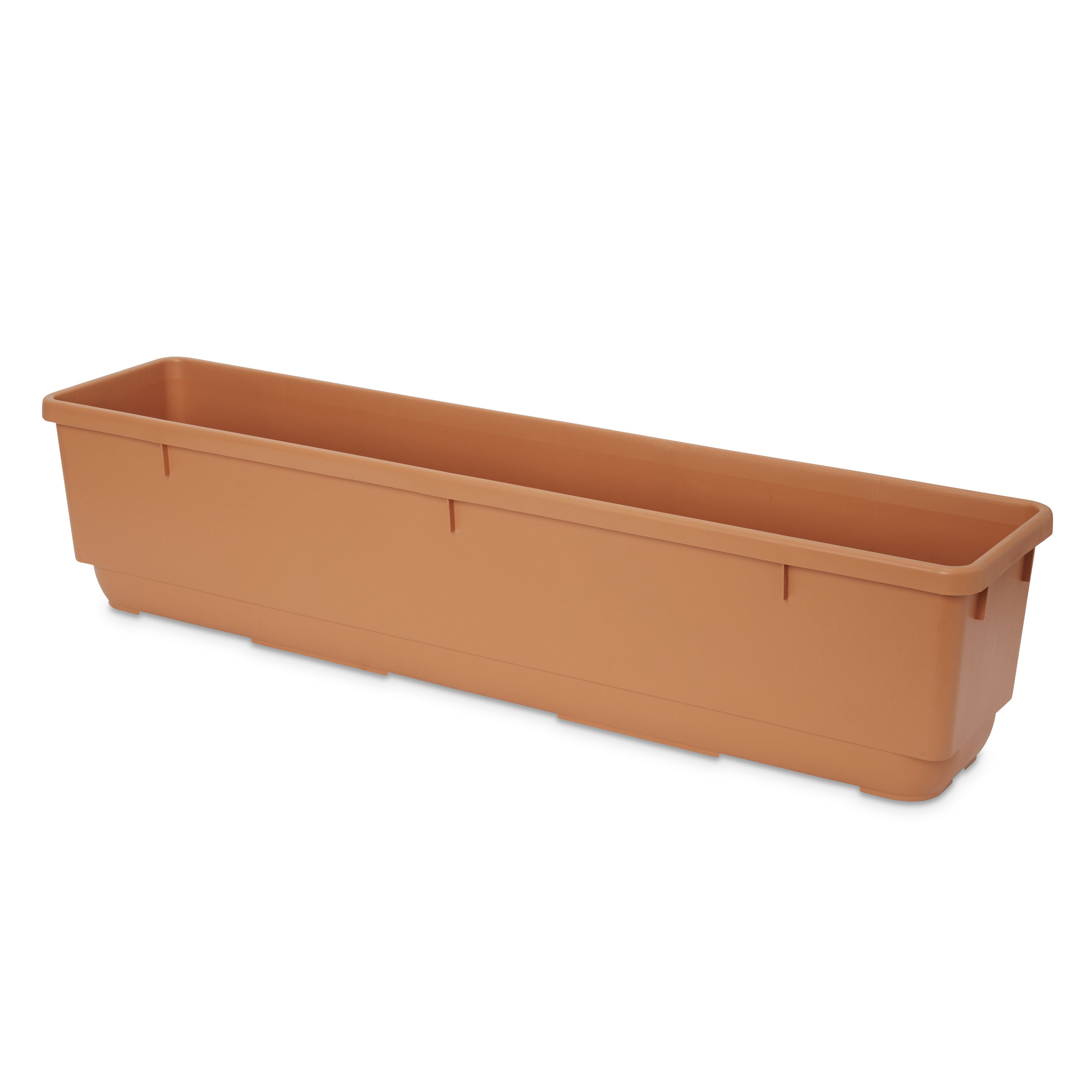 Blooma Florus Brown Plastic Bell Rectangular Trough 20Cm | Compare The Build