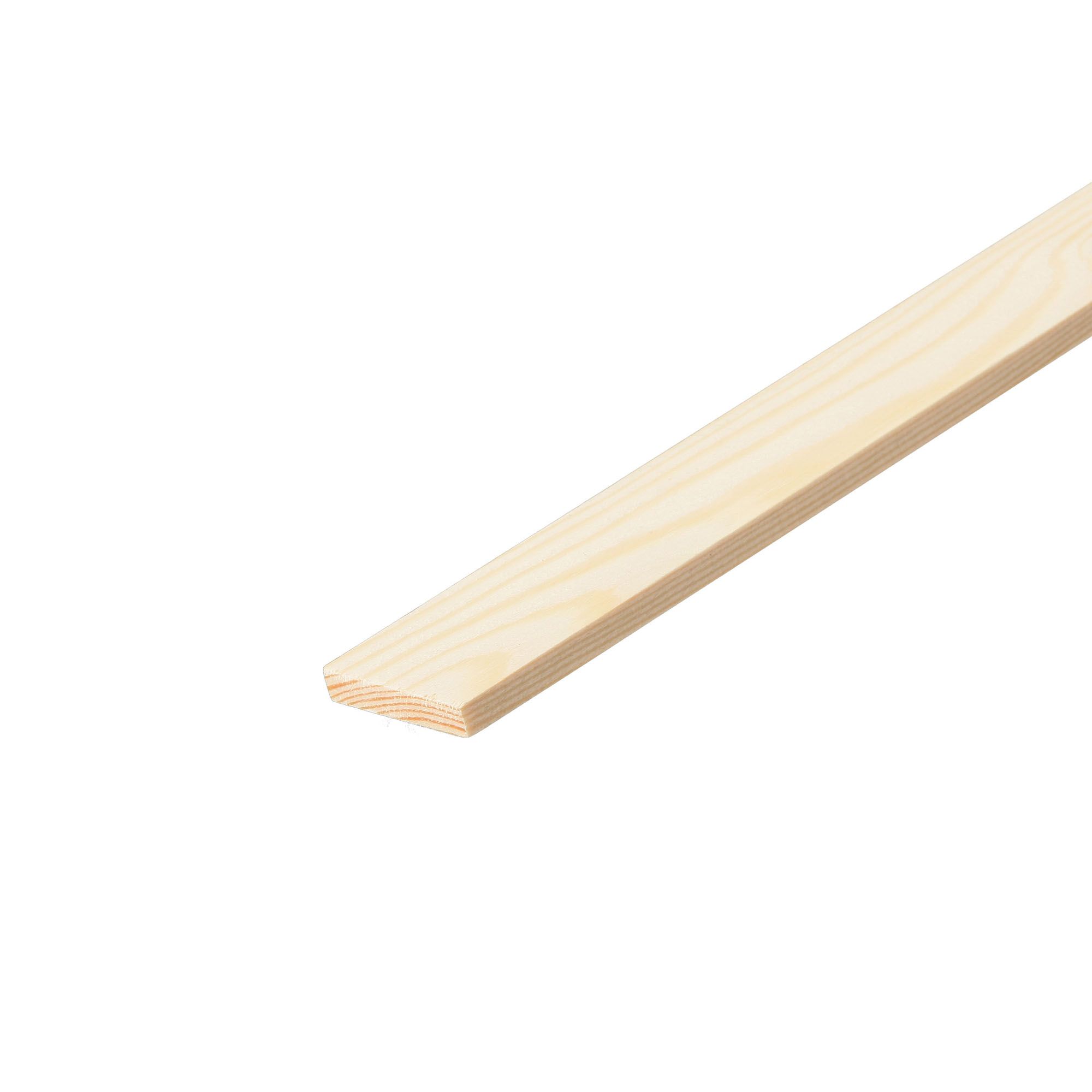 Cheshire Mouldings Smooth Square edge Pine Stripwood (L)2.4m (W)36mm (T)6mm Price Comparisons | Compare The Build