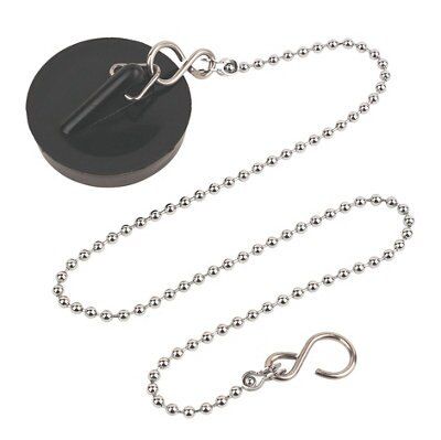 Rubber Chrome Effect Bath Plug & Chain (L)457.2mm Price Comparisons | Compare The Build