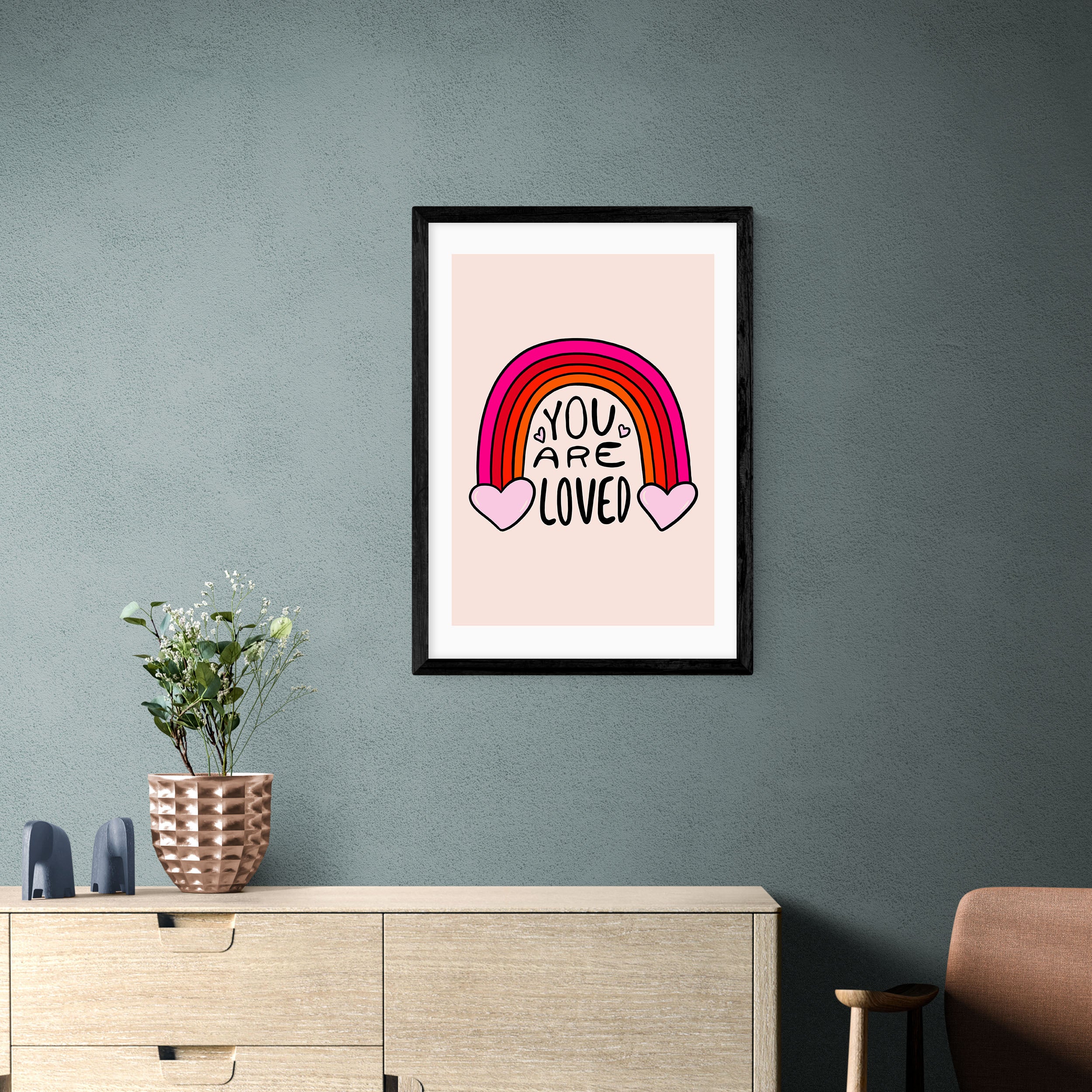 East End Prints You are loved Print by Doodle By Meg MultiColoured Price Comparisons | Compare The Build