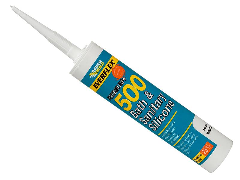 Everbuild EVB500IV 500 Bath & Sanitary Silicone Sealant Ivory 290ml Price Comparisons | Compare The Build