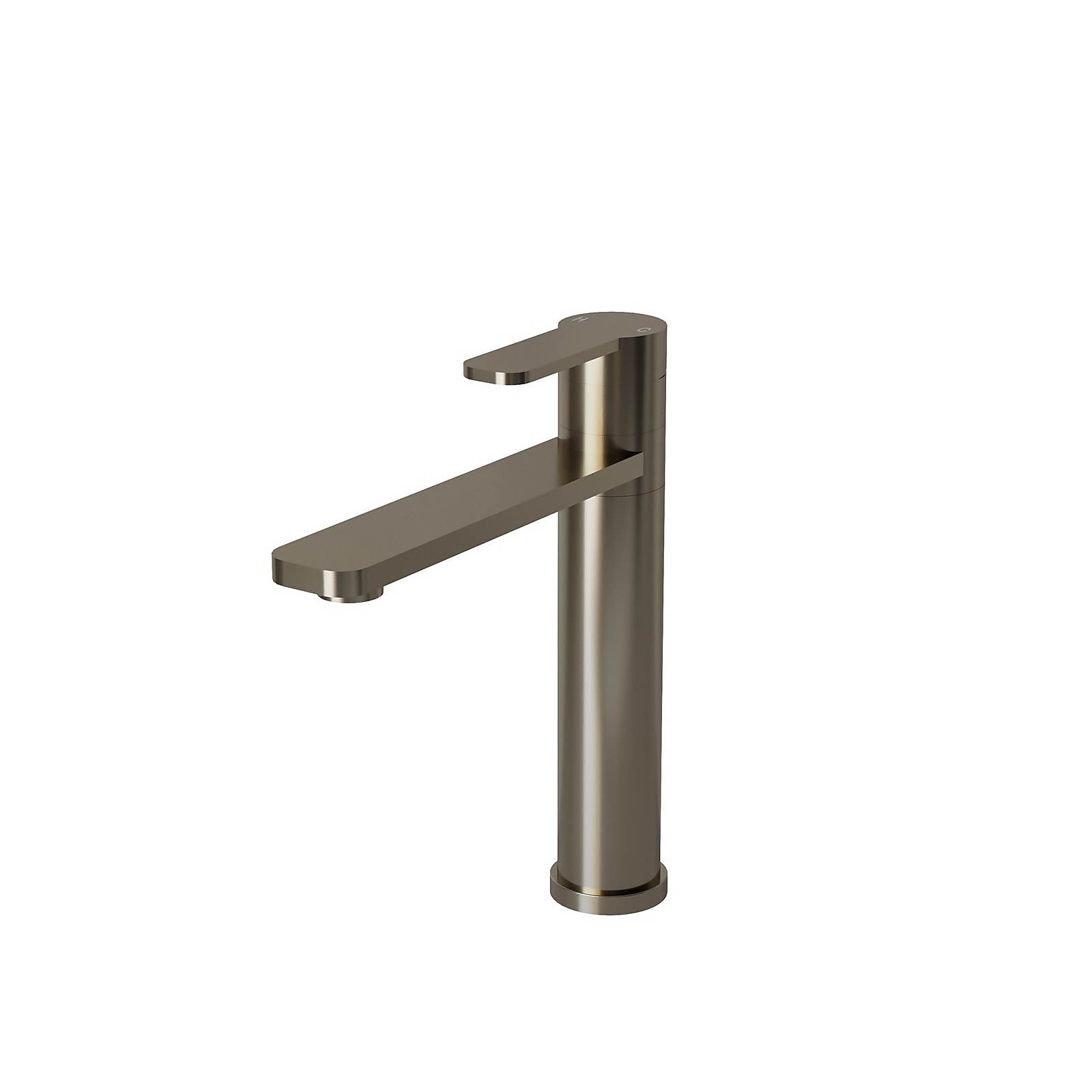 Isla Top Lever Tap -  Brushed Steel Price Comparisons | Compare The Build