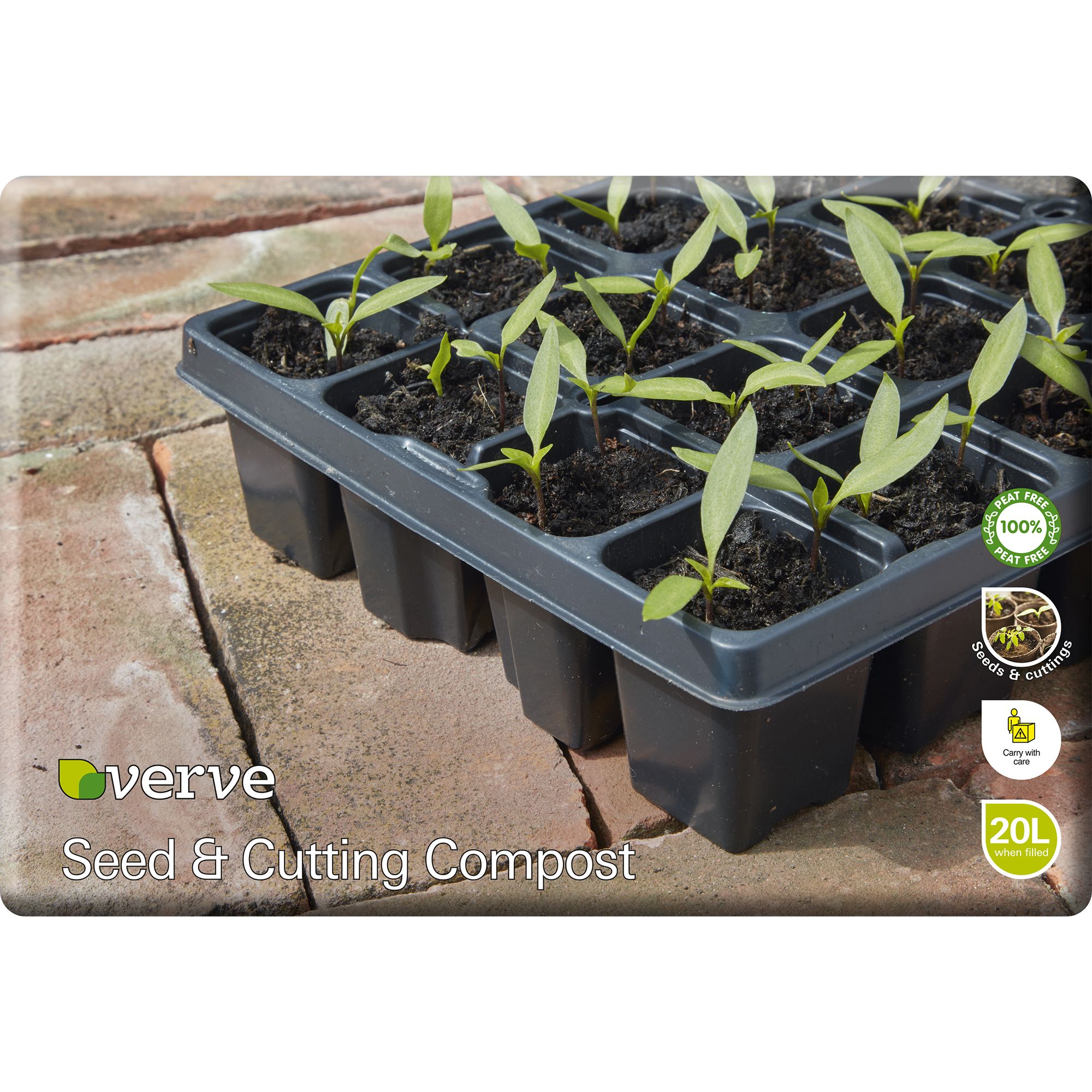 Verve Peat-Free Seed & Cutting Compost 20L Price Comparisons | Compare The Build